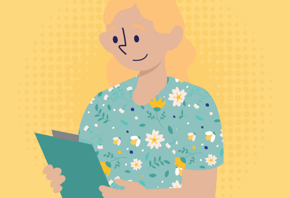 An image of a person looking for support.